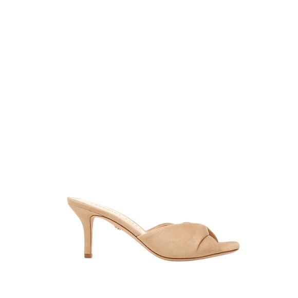 Veronica Beard Shoes - Veronica Beard 'Melli' Beige Leather Suede Sandal Size 9.5